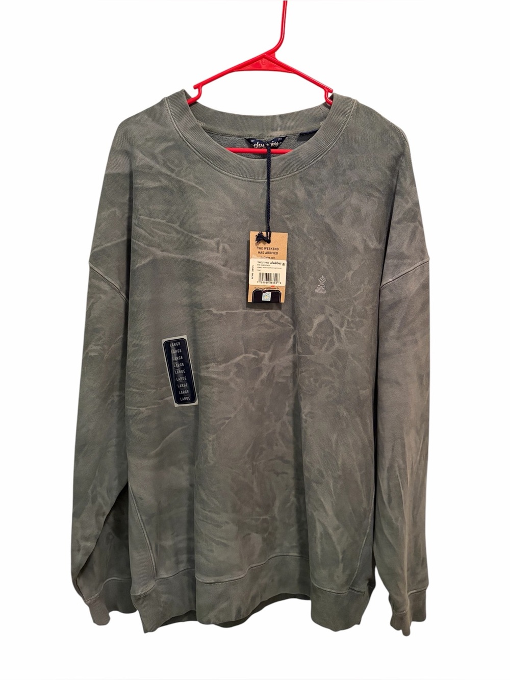 Chubbies Men's‎ Washed Crewneck Comfort Sweatshirt. “The Marshland”. Size L. NWT